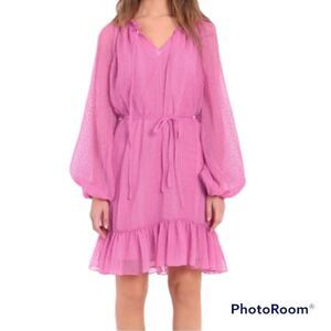 Donna Morgan spilt neck drawstring waist dress NWT. 4P